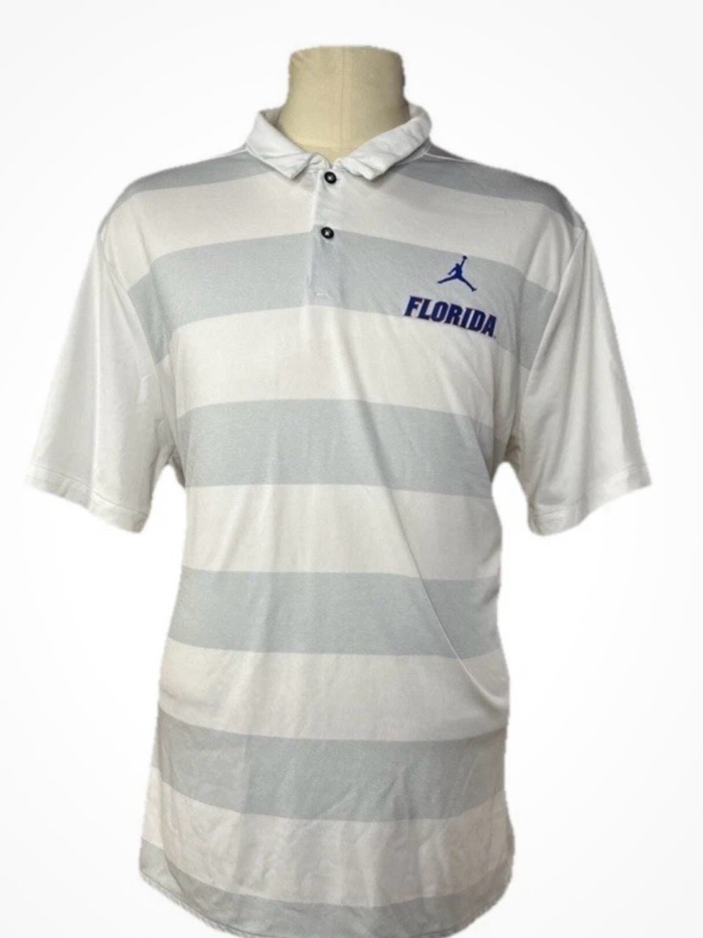 Men's L Nike Air Jordan Florida Gators Dri-Fit Polo Golf Shirt Jumpman 36767X